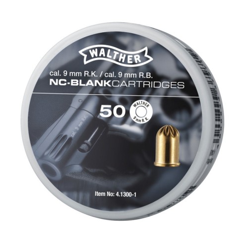 Municiones de Fogueo Walther 4.1300 9mm 50u