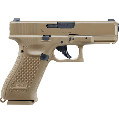 Pistola de CO2 Glock 19X Coyote 4,5mm