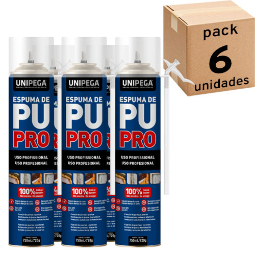 Espuma de Poliuretano Unipega 750ml 720g x6u