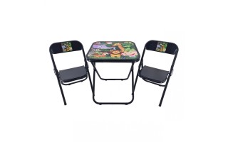 Mesa y Sillas Infantiles Utilaço INF0005 Animales Negro Mesa y Sillas Infantiles Utilaço INF0005 Animales Negro