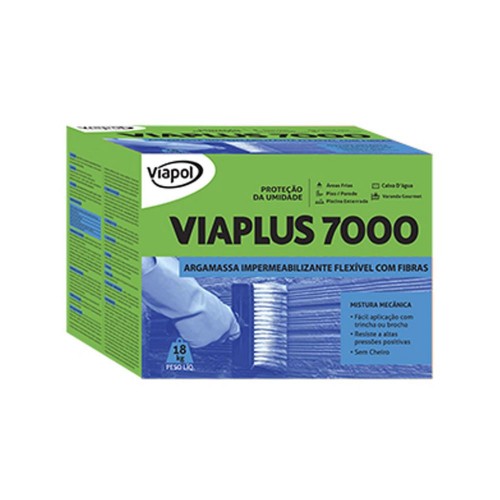 Impermeabilizante Fibrado Viapol Viaplus 7000 18kg