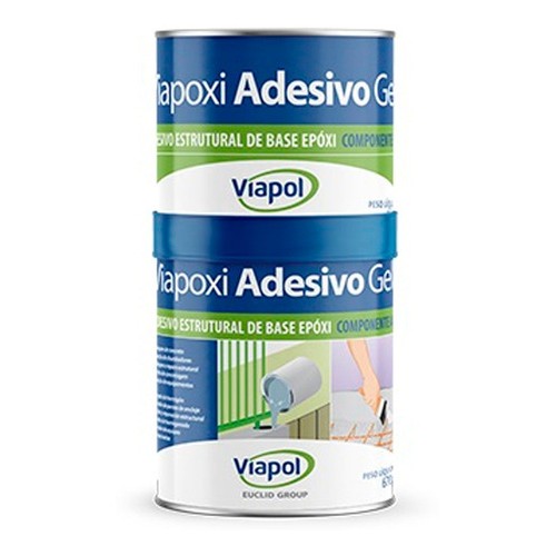 Adhesivo Epoxi Viapol Viapoxi Gel 1kg