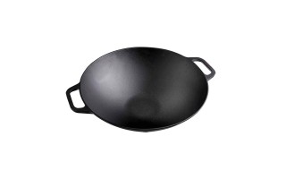 Sartén Wok de Hierro Fundido Victoria 37291 36cm 5,8L Sartén Wok de Hierro Fundido Victoria 37291 36cm 5,8L