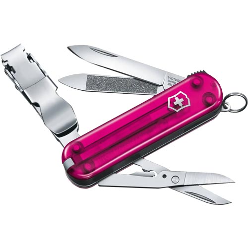 Multi-Herramienta Victorinox Nail Clip 65mm Rosa Trans