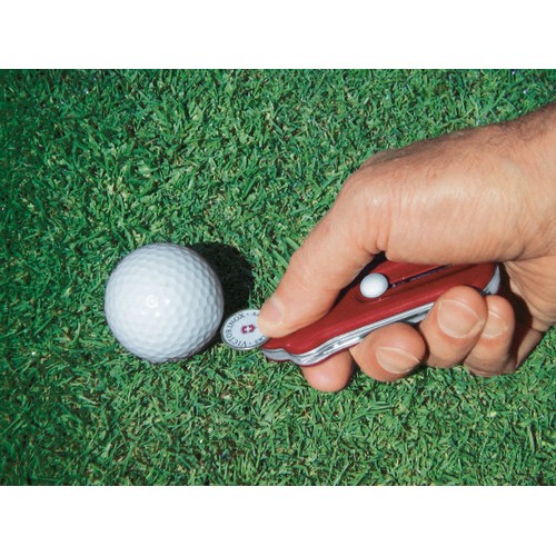 Multi-Herramienta Victorinox Golf Tool 91mm Rojo Trans.