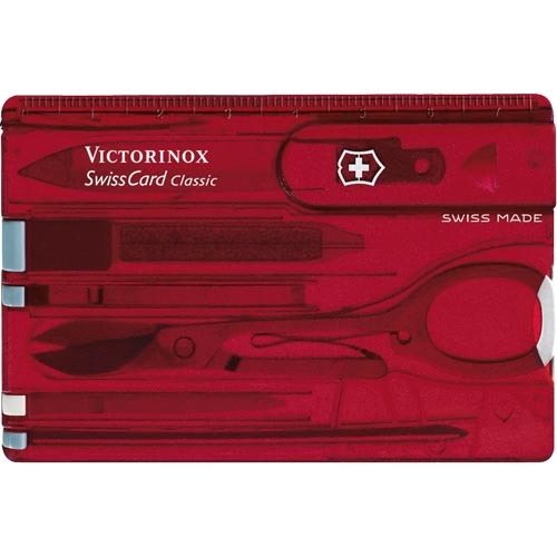 Multi-Herramienta Victorinox Classic Tarjeta 82mm Rojo