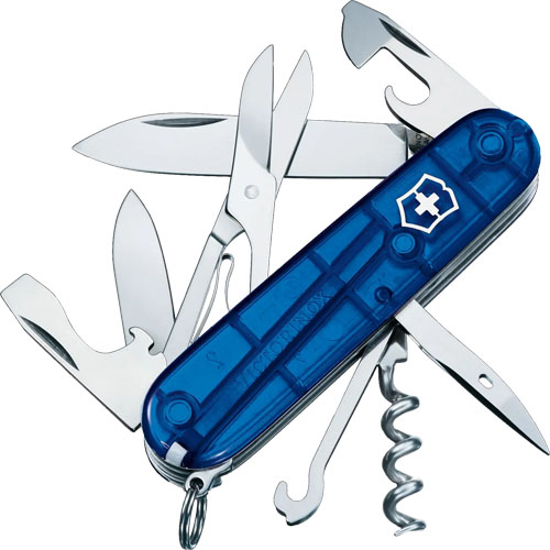 Multi-Herramienta Victorinox Climber 91mm Azul Trans