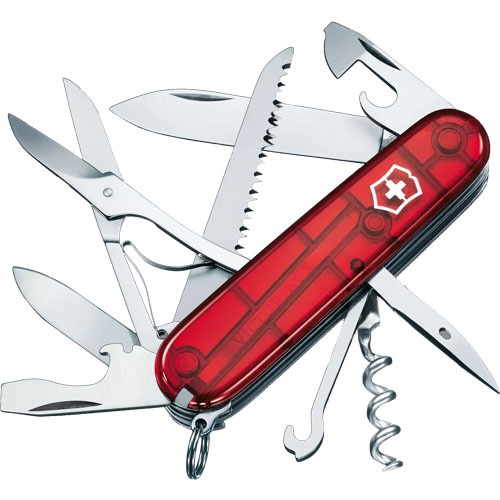 Multi-Herramienta Victorinox Huntsman 91mm Rojo Trans