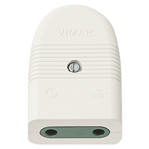 Ficha Hembra Vimar Mille 01022.B 2P 10A Blanco