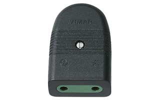 Ficha Hembra Vimar Mille 01022 2P 10A Negro Ficha Hembra Vimar Mille 01022 2P 10A Negro
