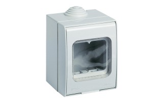 Caja Externa Vimar IP55 12202 p/ Linea c/ Tapa 2M Gris Caja Externa Vimar IP55 12202 p/ Linea c/ Tapa 2M Gris