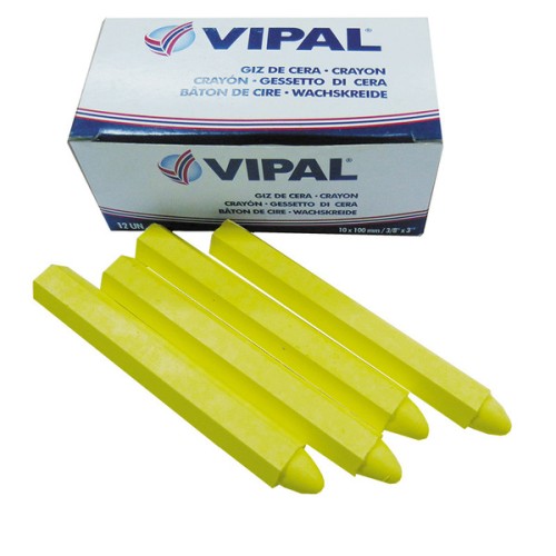 Tiza para Gomería Vipal 503050 Amarillo 12u