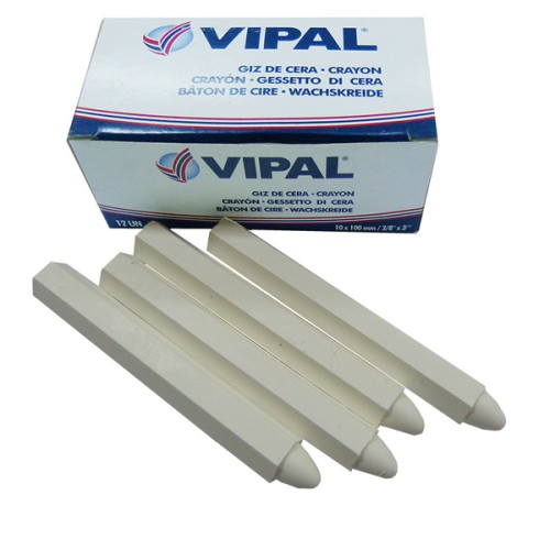 Tiza para Gomería Vipal 503051 Blanco 12u