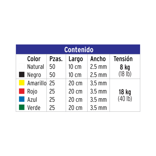 Precinto Volteck 44019 Surtido x200u