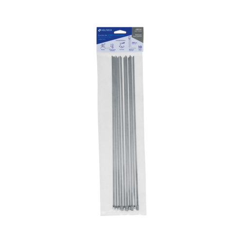Precinto de Acero Inox Volteck 48041 4,5mm 36cm x10u