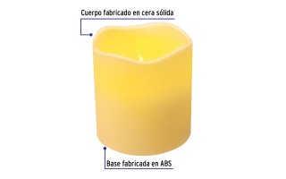Vela LED con Sensor Volteck 48411 a Pilas AAx2 Vela LED con Sensor Volteck 48411 a Pilas AAx2