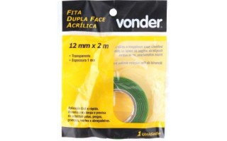 Cinta Doble Faz Vonder Acrílico 12mm 2m
