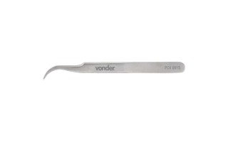 Pinza de Precisión Vonder Punta Curva 11cm Inox