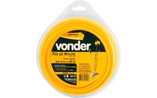 Hilo para Bordeadora Vonder Cuadrado 3mm 50m Hilo para Bordeadora Vonder Cuadrado 3mm 50m