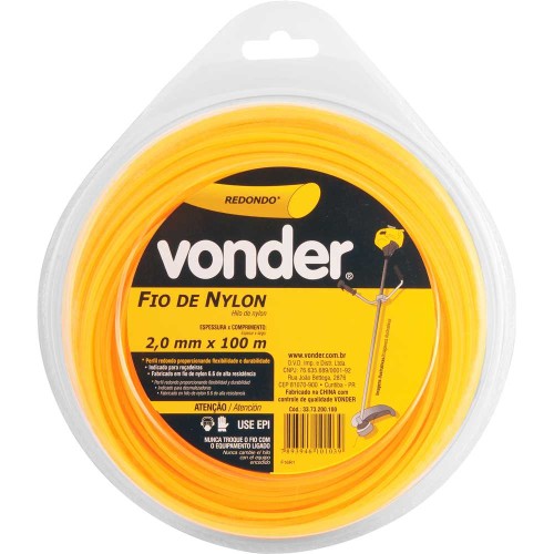 Hilo para Bordeadora Vonder Redondo 2mm 100m