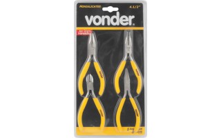 Pinzas de Precisión Vonder 4pzs