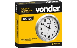 Reloj de Pared Vonder 3880400000 40cm 1xAA Aluminio Reloj de Pared Vonder 3880400000 40cm 1xAA Aluminio