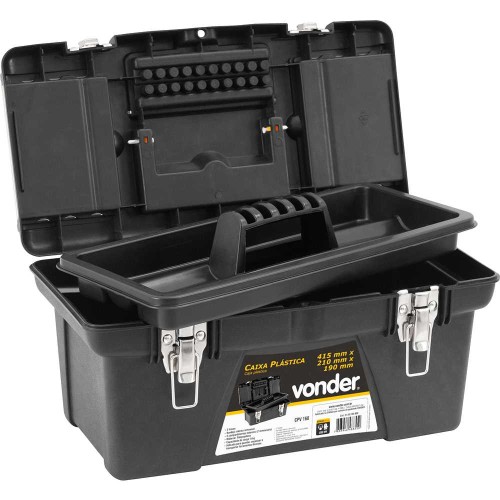 Caja de Herramientas Vonder CPV160 Plástico 40cm Caja de Herramientas Vonder CPV160 Plástico 40cm