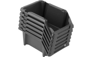 Bandeja Plastica Vonder Bin N°3 10,4x17,6x8,0cm Negro 6u