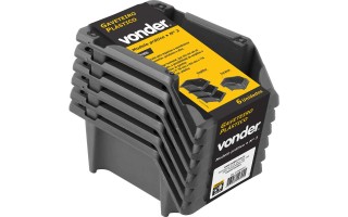 Bandeja Plastica Vonder Bin N°3 10,4x17,6x8,0cm Negro 6u