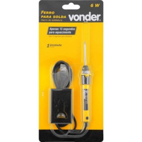 Cautin Soldador Vonder USB 480°C 6W