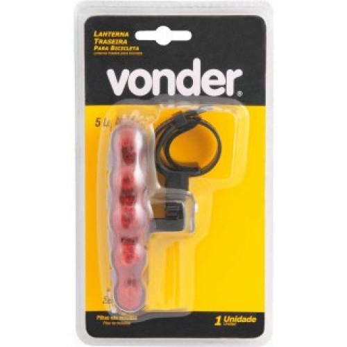 Luz para Bicicletas Vonder Trasera 5 LED