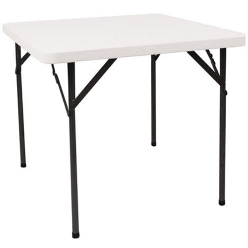 Mesa Plegable de Plástico y Metal Cuadrada ZL-F86 86x86cm