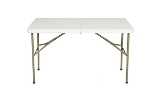 Mesa Plegable de Plástico y Metal Rectangular 122x61cm Mesa Plegable de Plástico y Metal Rectangular 122x61cm