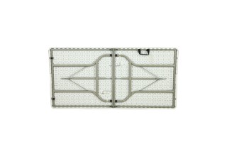 Mesa Plegable de Plástico y Metal Rectangular 152x71 cm Mesa Plegable de Plástico y Metal Rectangular 152x71 cm