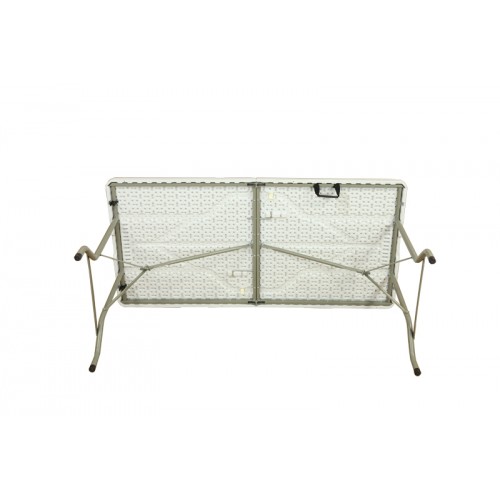 Mesa Plegable de Plástico y Metal Rectangular 152x71 cm