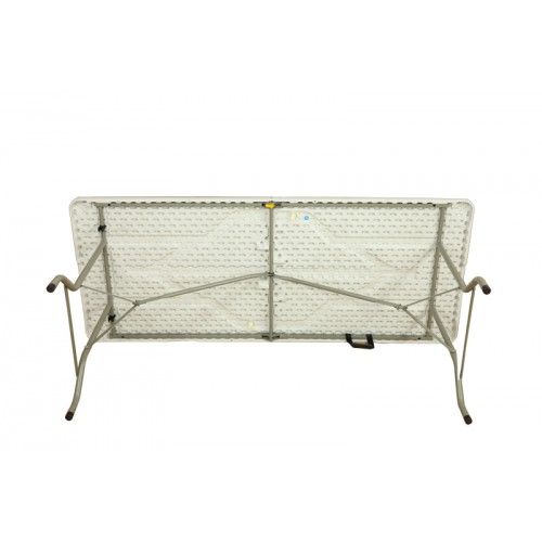 Mesa Plegable de Plástico y Metal Rectangular 180x74 cm