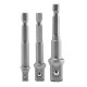 Adaptadores Wadfow WSV4K01 hex.1/4'' 3/8'' 1/2'' 3pzs