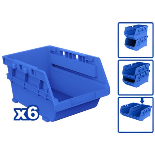 Bandeja Plástica Wadfow WTB8336 165x110x80mm Azul