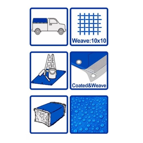 Carpa Lona Wadfow WTQ1823 2x3m Azul