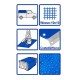 Carpa Lona Wadfow WTQ1823 2x3m Azul
