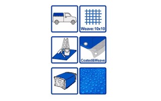 Carpa Lona Wadfow WTQ1868 6x8m Azul