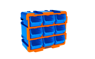 Organizador Wadfow WTB8330 Plástico con 9 cajas