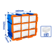 Organizador Wadfow WTB8331 Plástico con 9 cajas