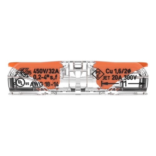 Conector de Empalme Rápido Wago 221 0,5m-4mm Serie 60u Conector de Empalme Rápido Wago 221 0,5m-4mm Serie 60u