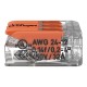 Conector de Empalme Rápido Wago 221 0,5m-4mm 3 Conex. 50u