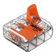 Conector de Empalme Rápido Wago 221 0,5m-4mm 3 Conex. 50u