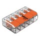 Conector de Empalme Rápido Wago 221 0,5m-4mm 5 Conex. 25u