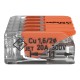 Conector de Empalme Rápido Wago 221 0,5m-4mm 5 Conex. 25u