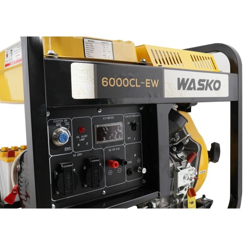 Generador de Corriente Wasko 230V 5000W Diesel Abierto