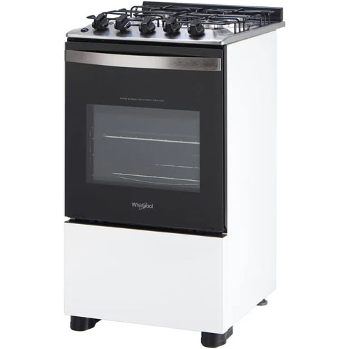 Cocina a Gas Whirlpool WFO4NBB 4 Hornallas Blanco